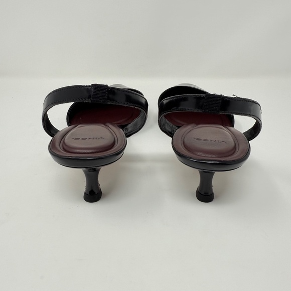 New Vince Sarita Kitten Heel Pump Black Sz 8.5 - Picture 3 of 10